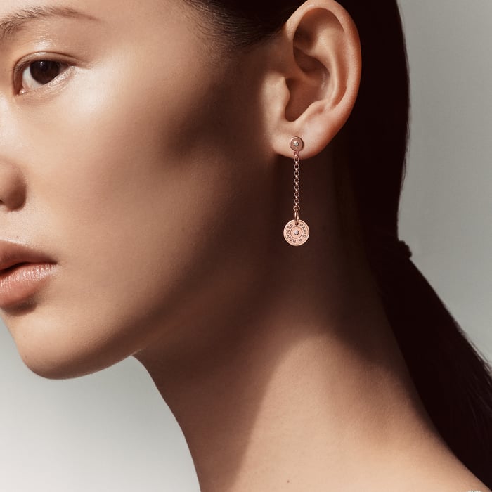 Sans Coloris Hermès Ex-libris Clou De Selle Earrings