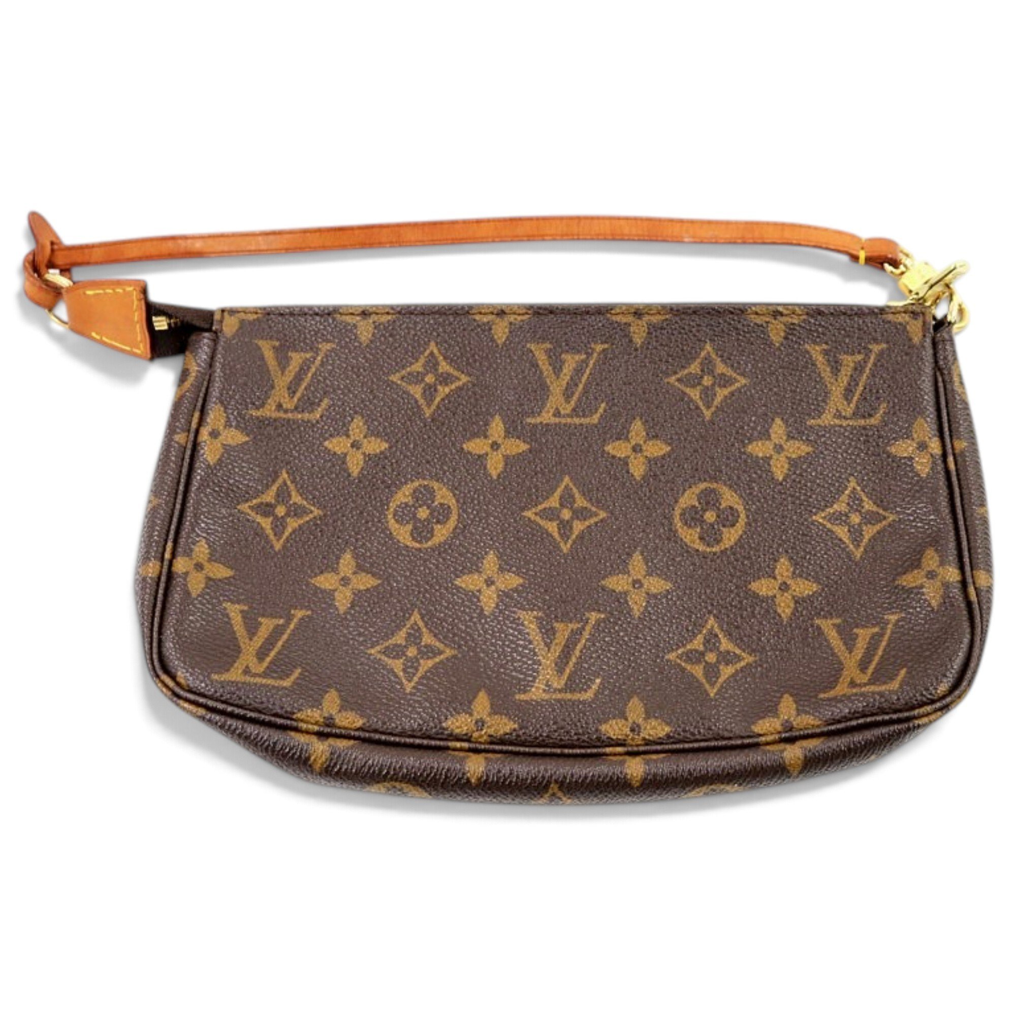 Leather clutch bag