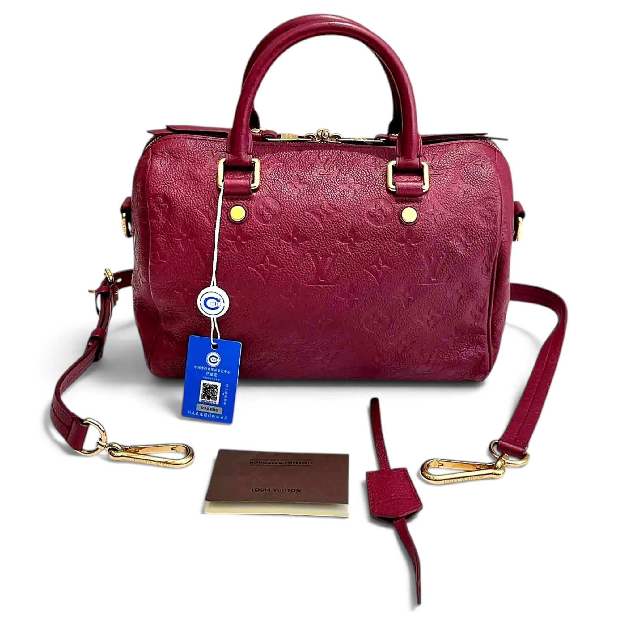 Louis Vuitton Speedy leather crossbody bag