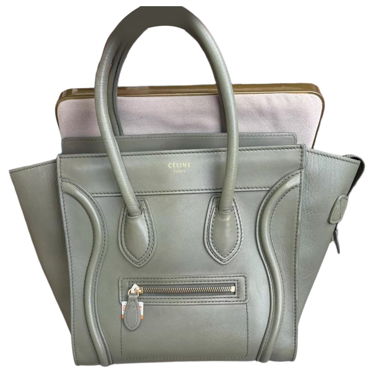 Luggage leather handbag