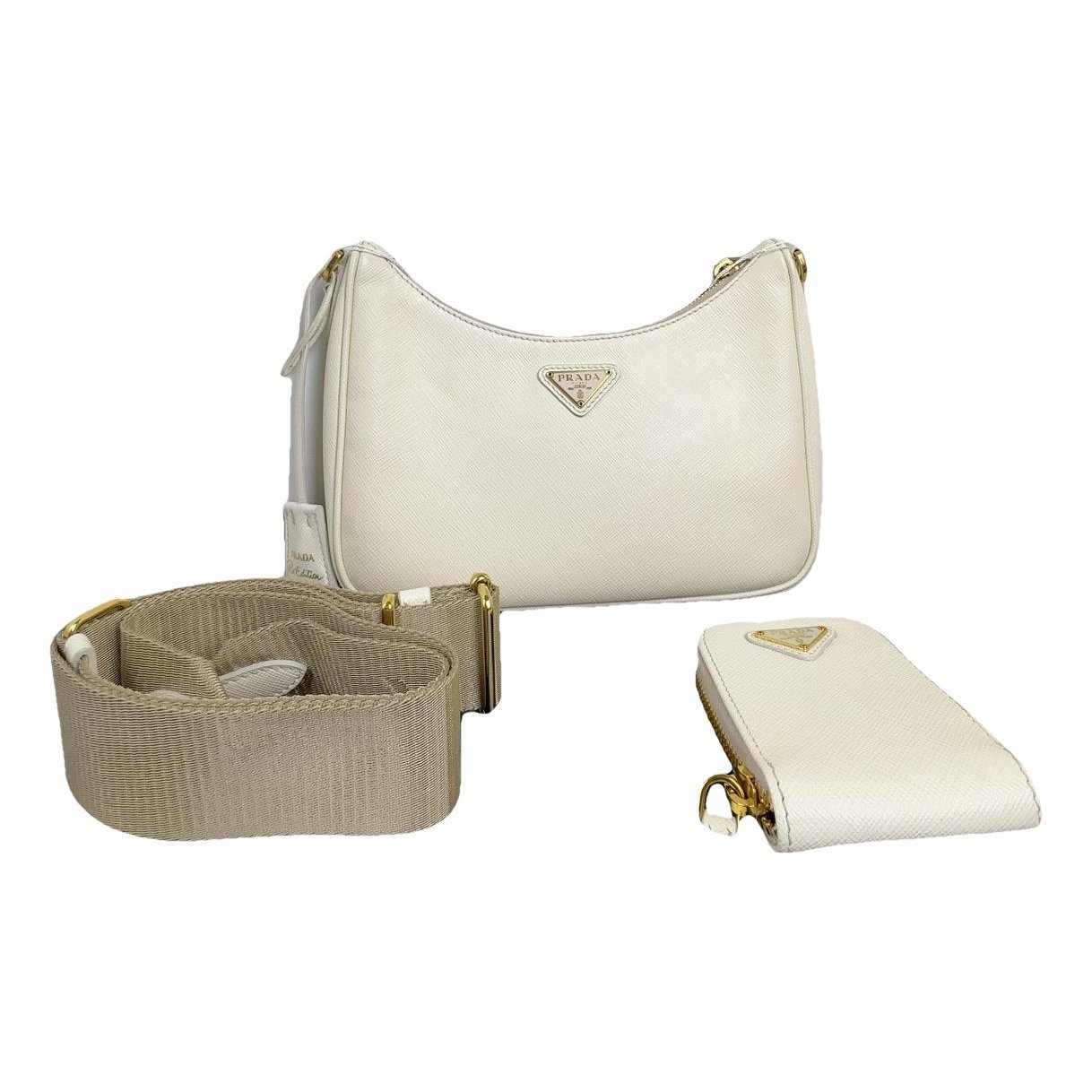 Re-edition leather handbag