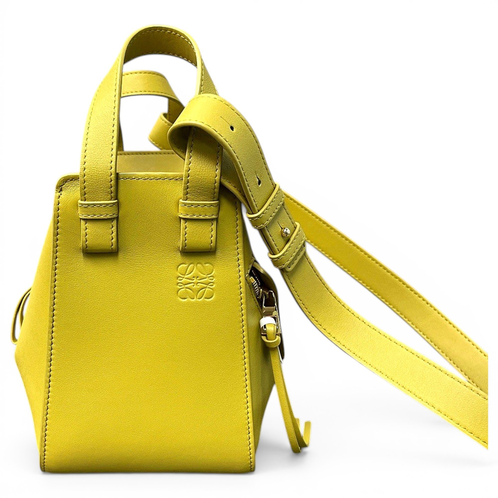 Hammock leather handbag