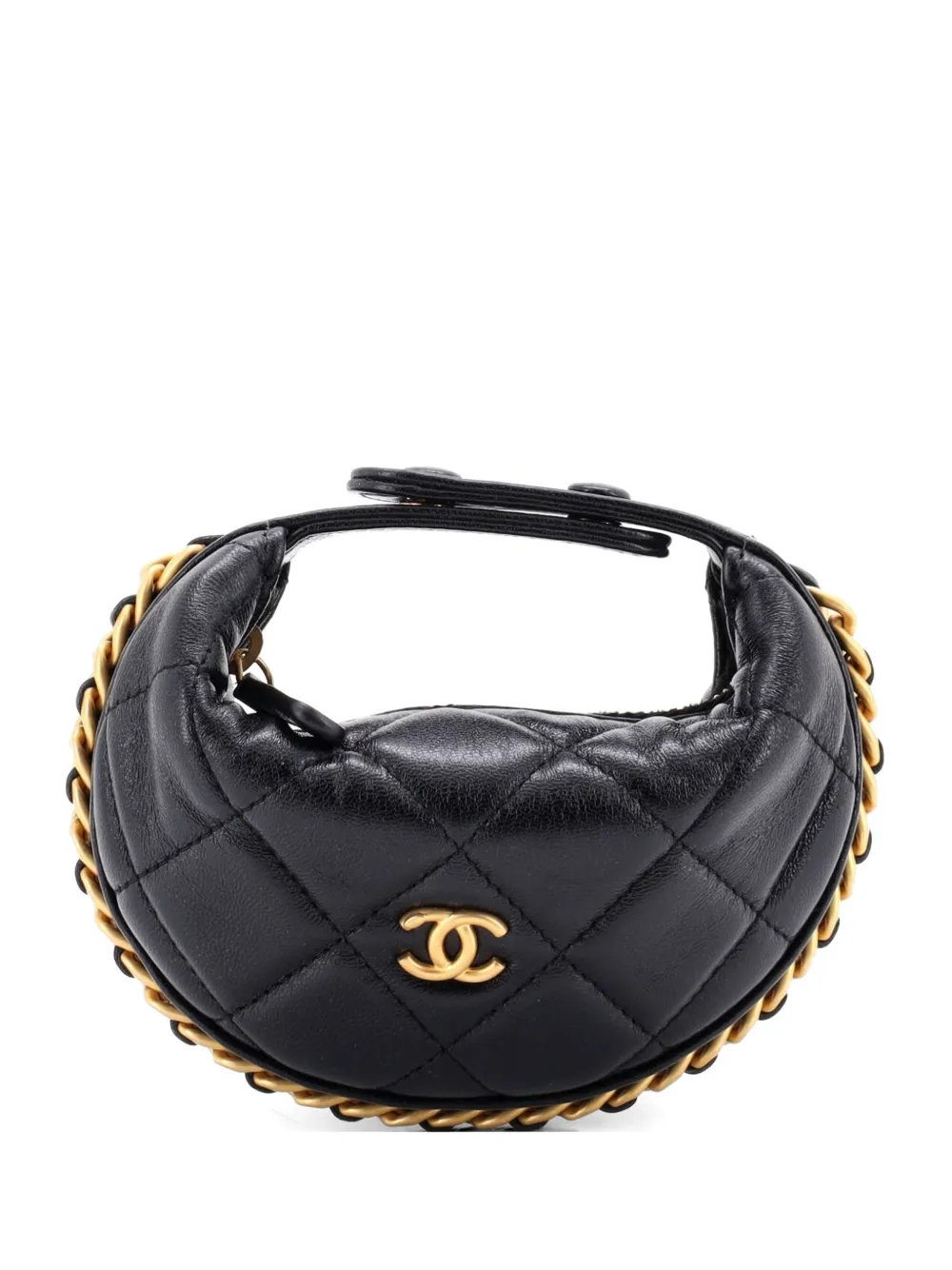 Chain Around Pouch Quilted Lambskin Extra Mini hobo bag
