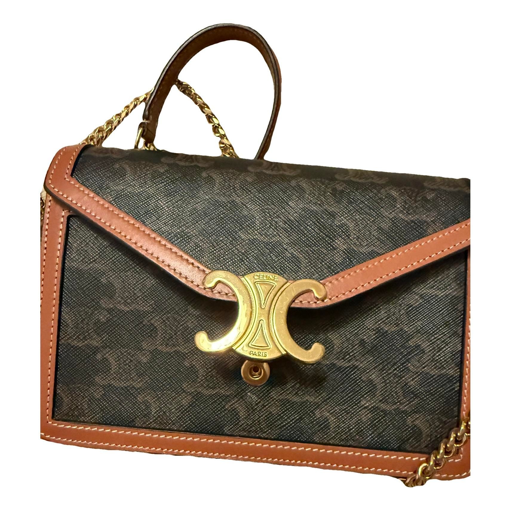 Leather clutch bag