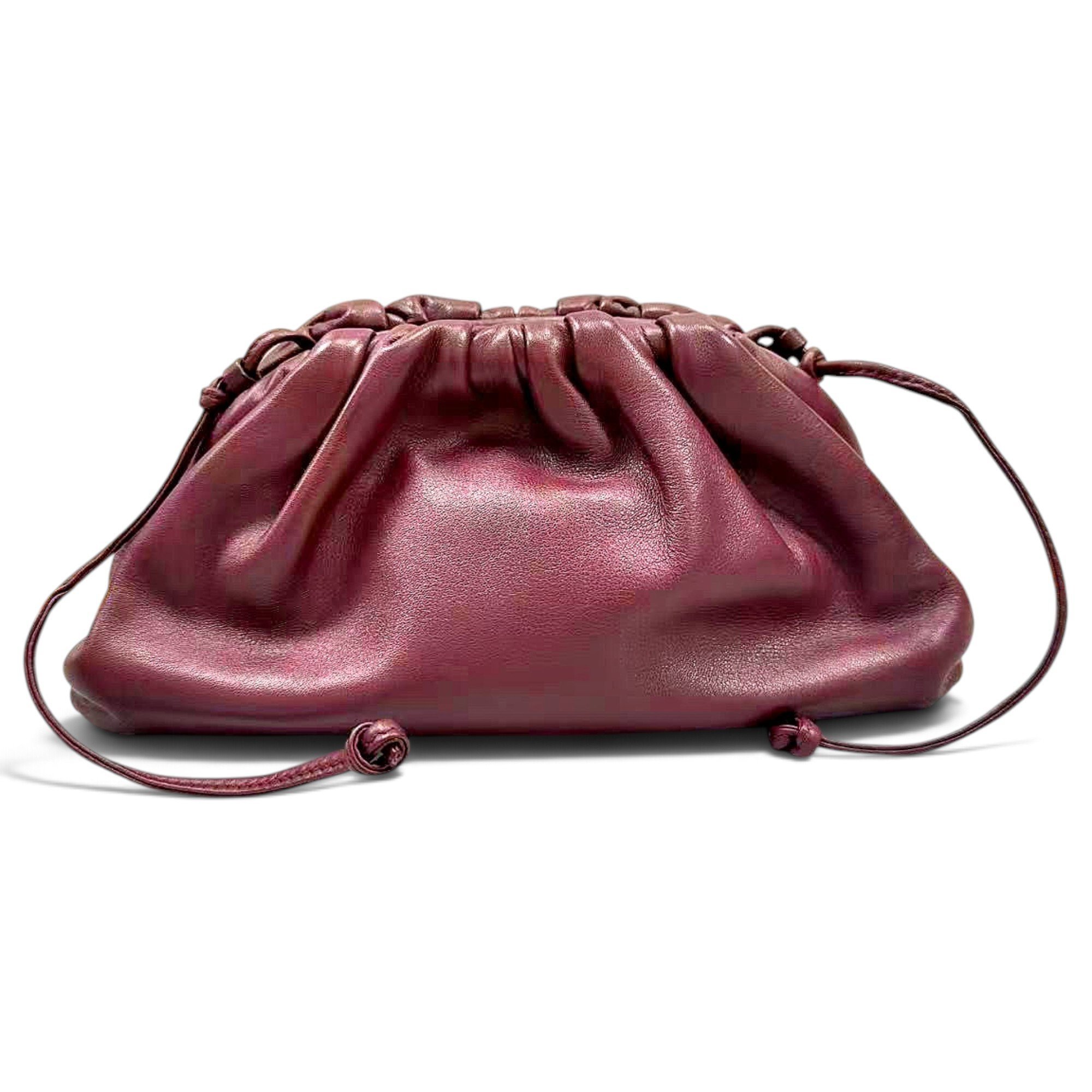 Pouch leather handbag