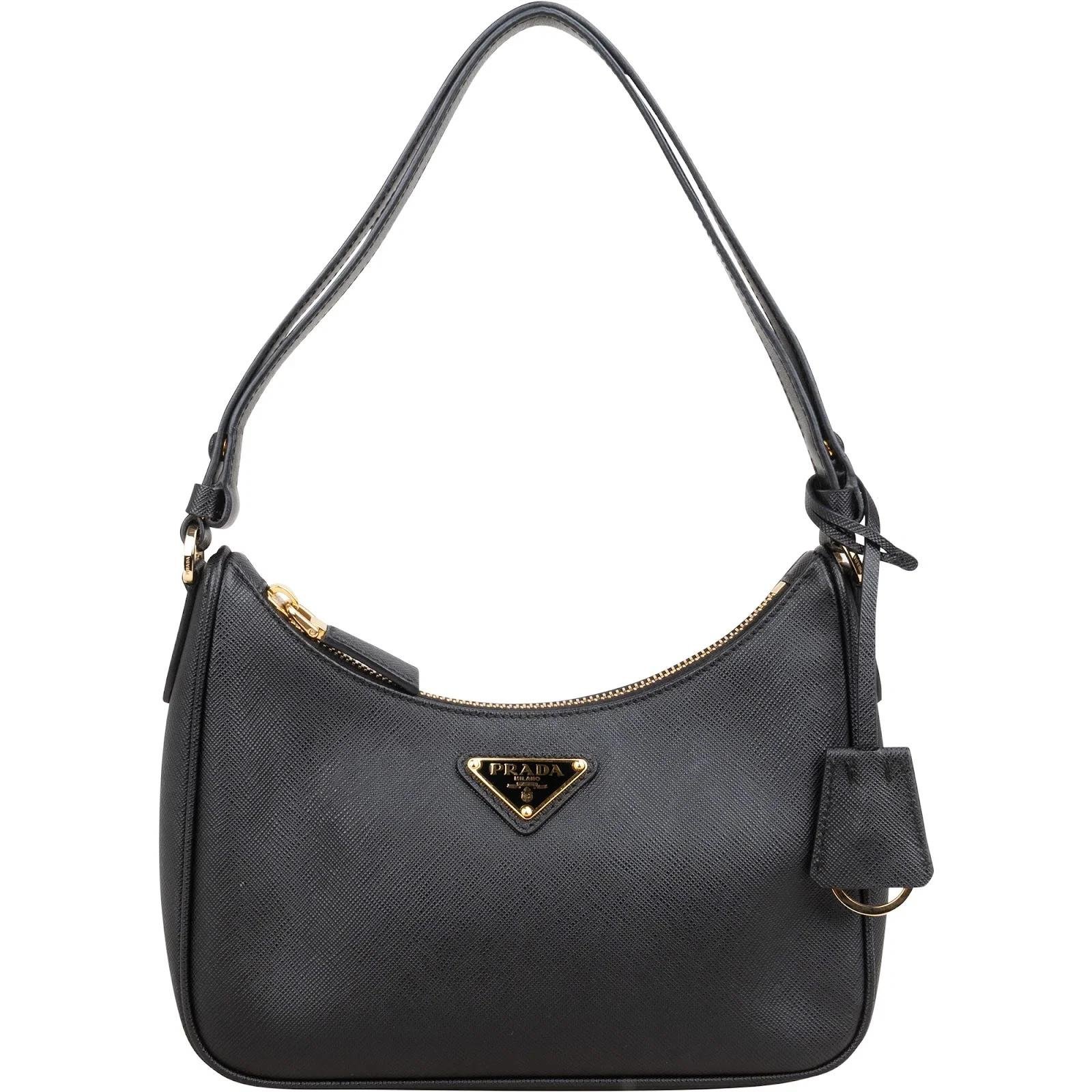 Re-edition leather handbag