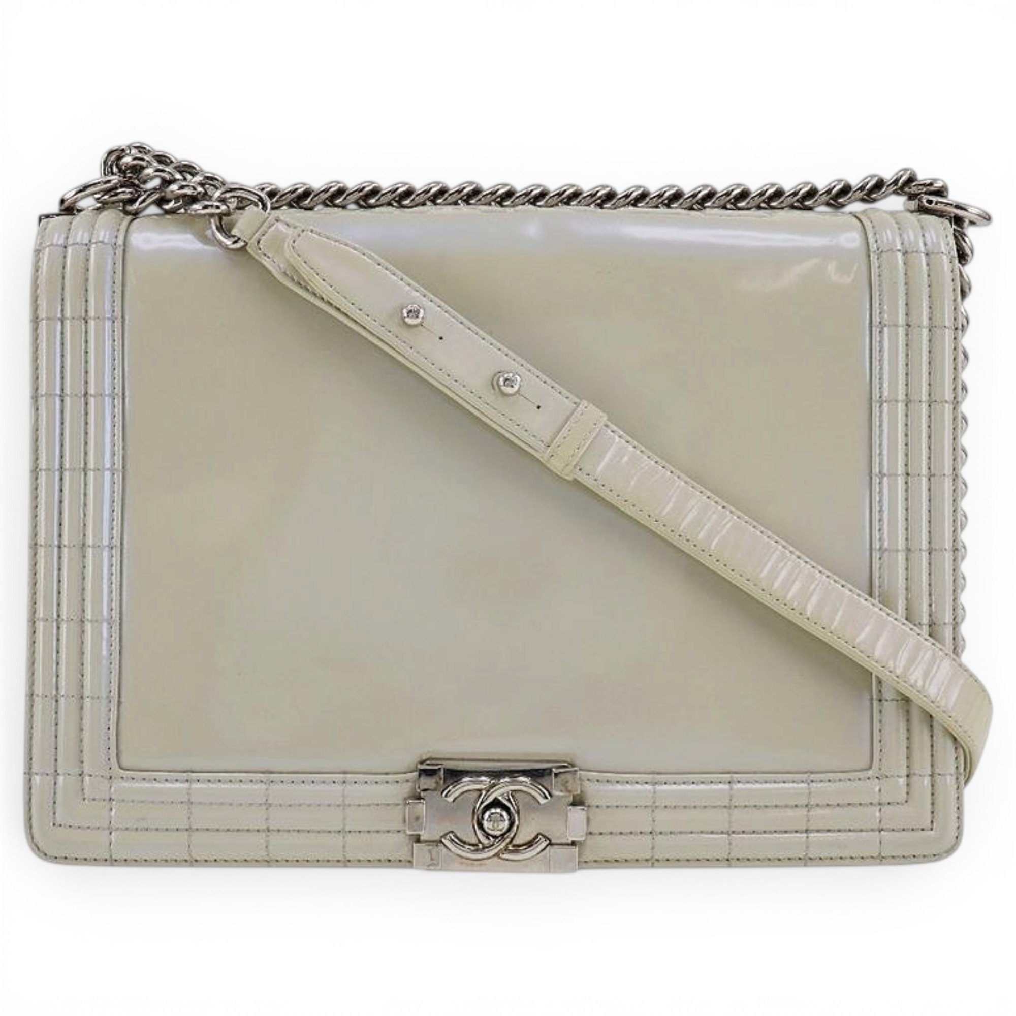 Boy patent leather crossbody bag