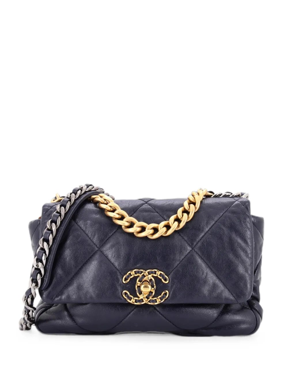 19 Flap Bag Quilted Leather Medium crossbody bag