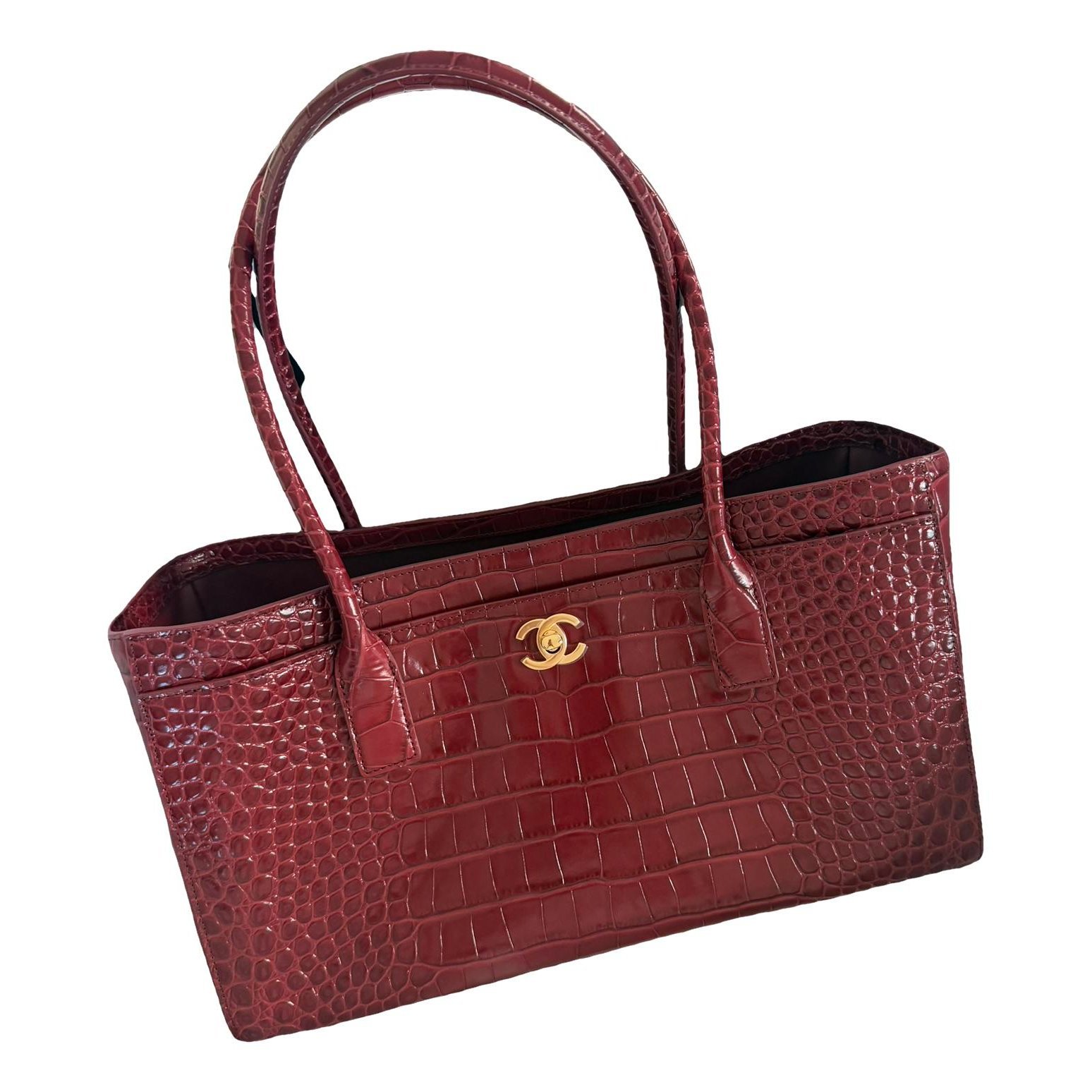 Executive leather tote