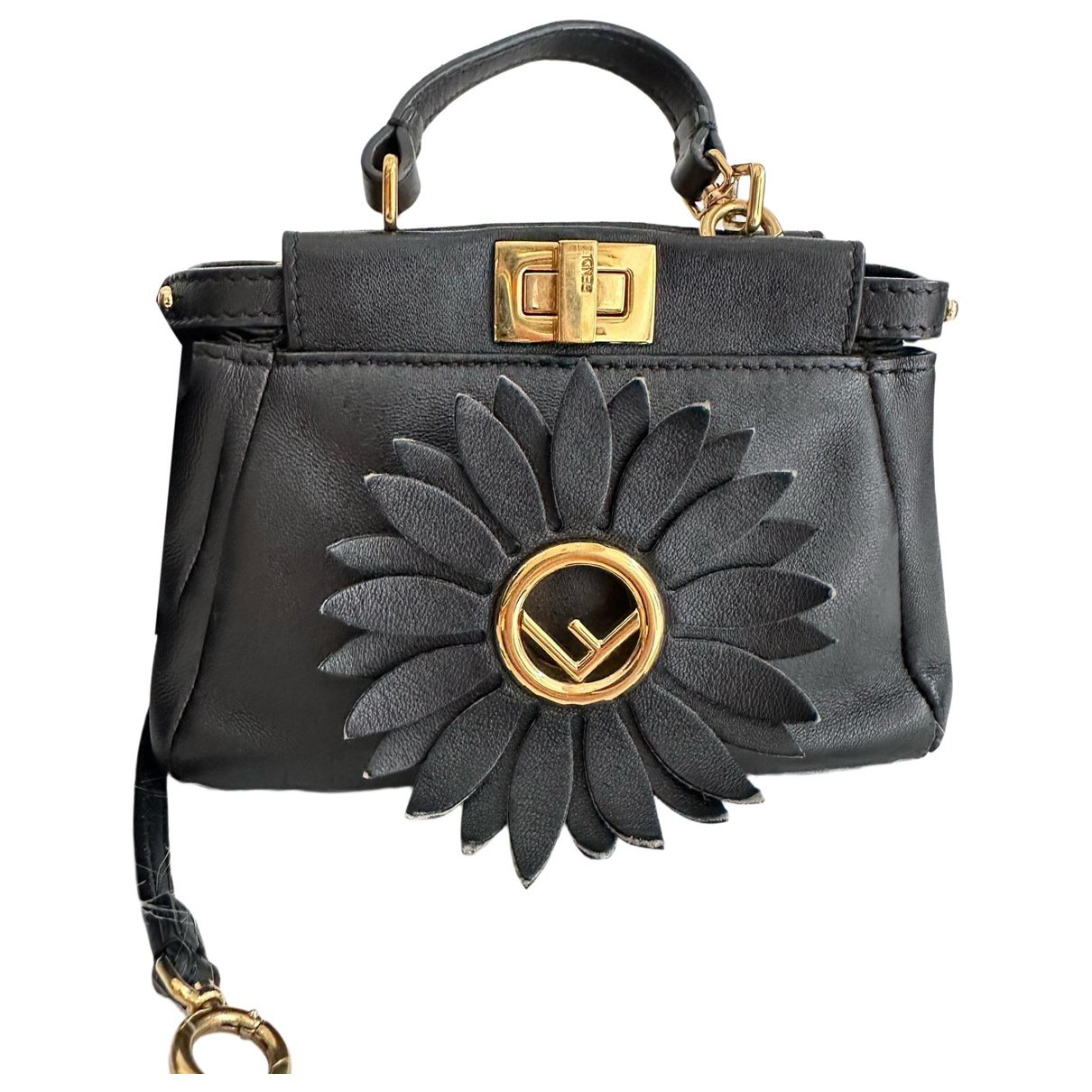 Peekaboo leather handbag