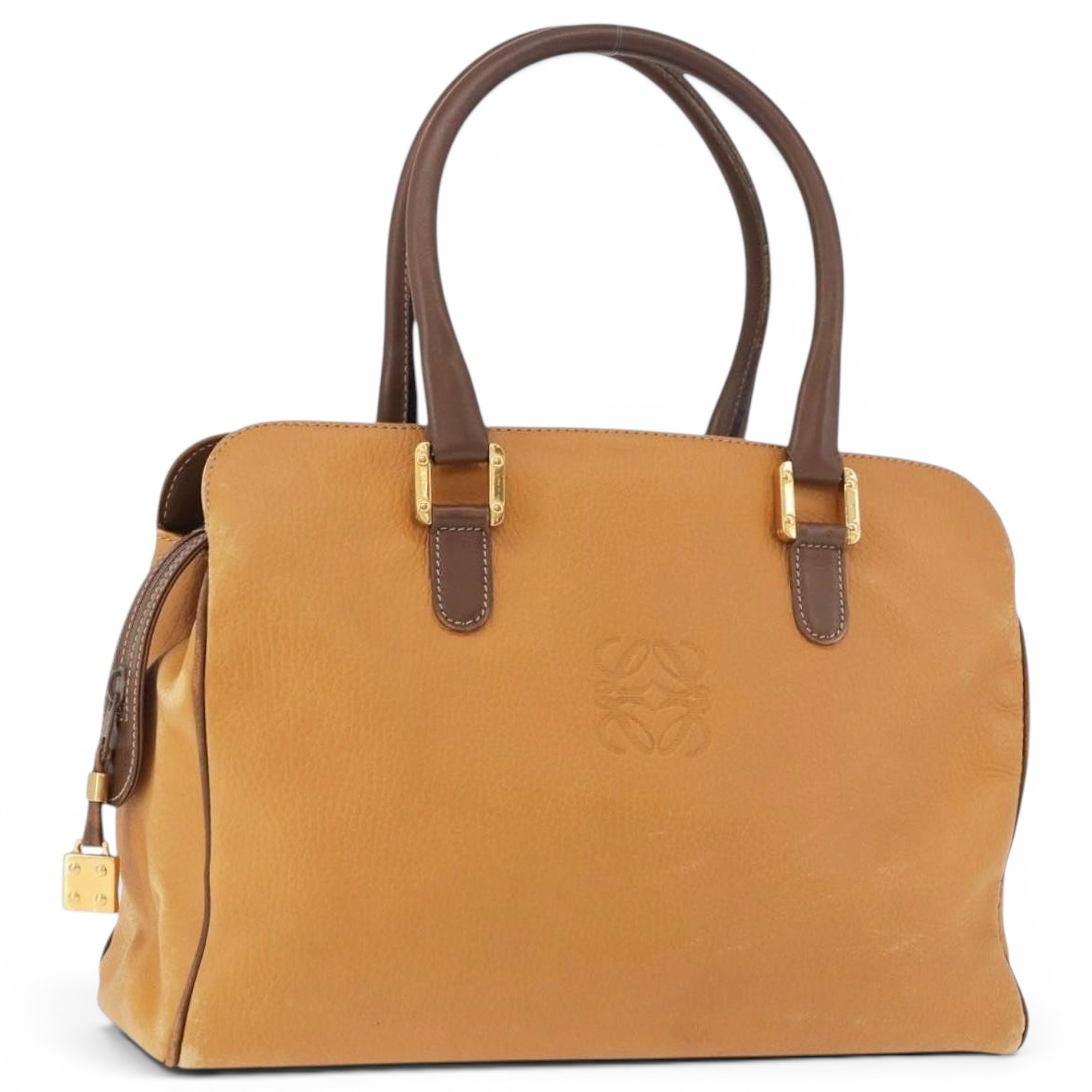 Anagram leather handbag