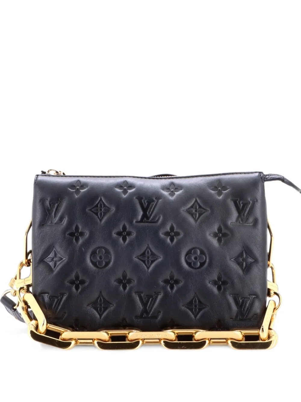 Coussin Bag Monogram Embossed Lambskin BB crossbody bag
