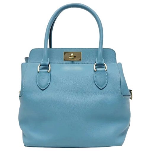 Toolbox leather handbag