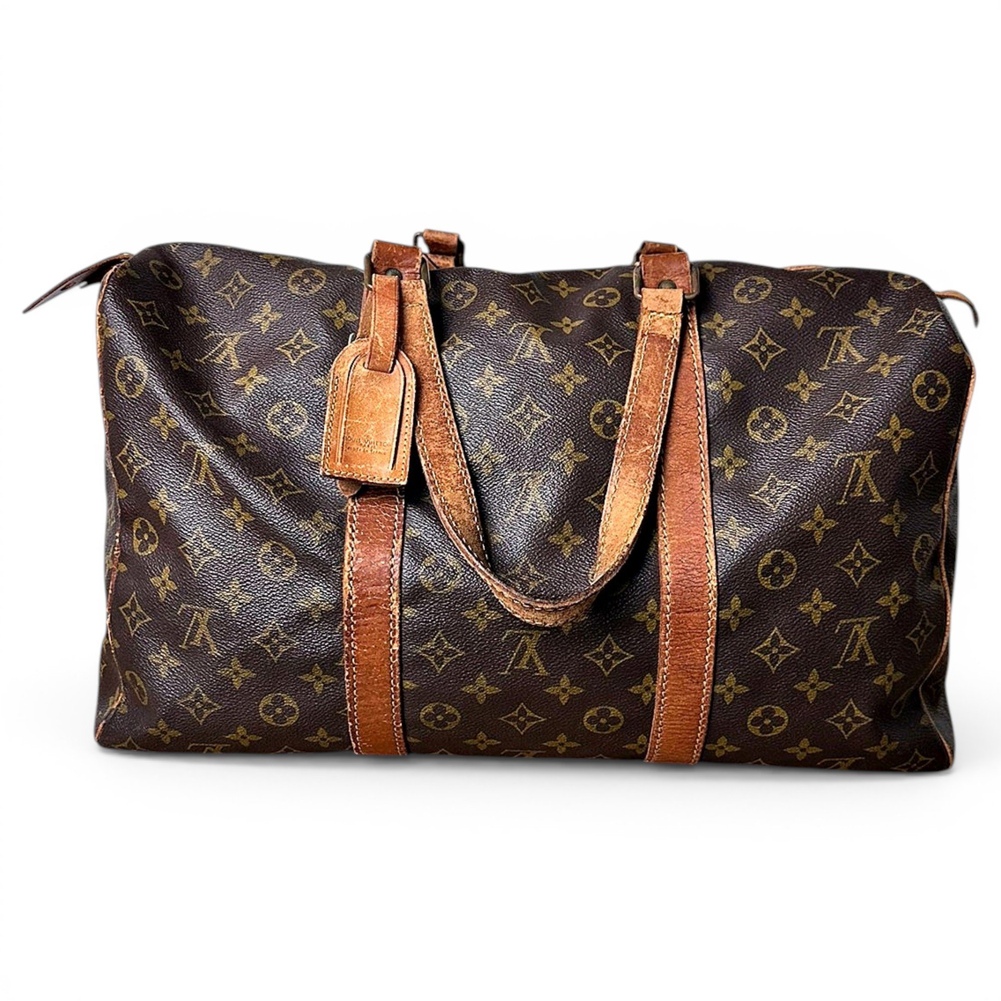 Keepall leather travel bag