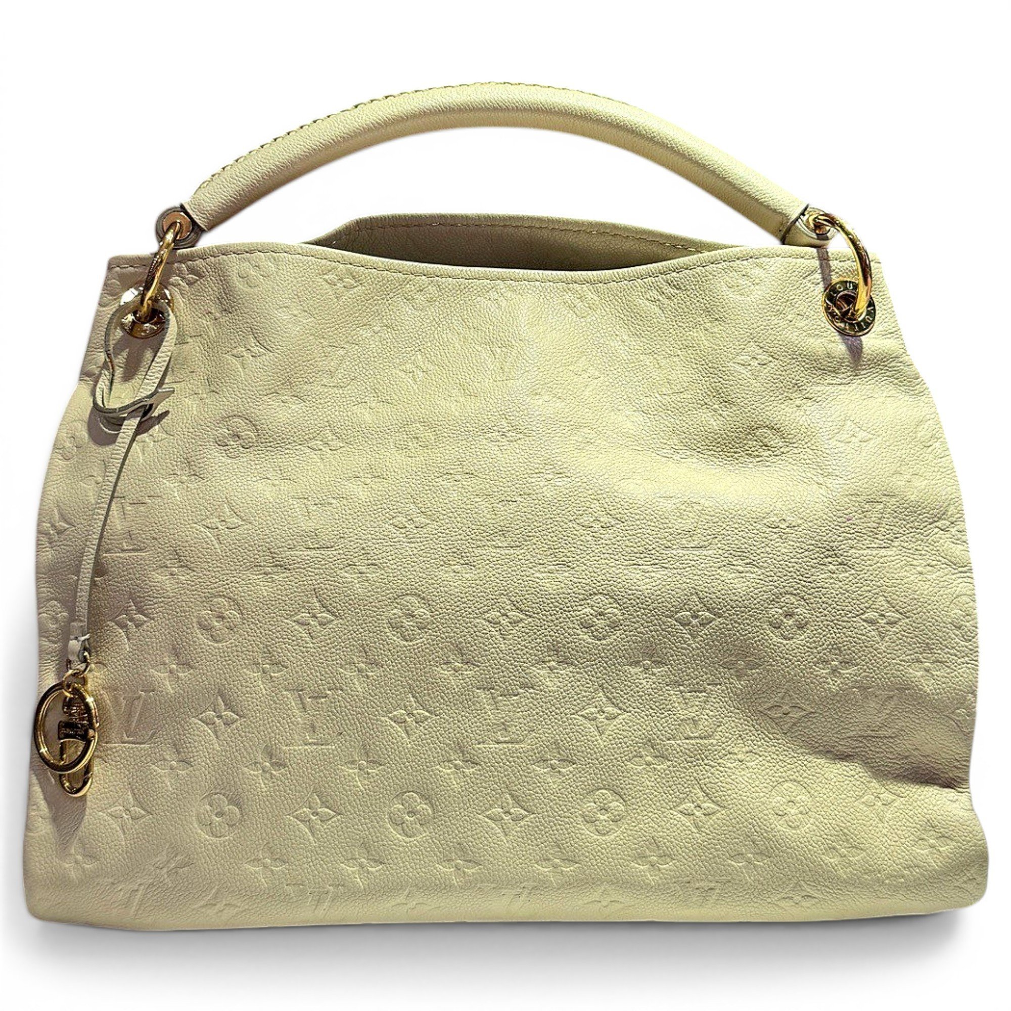 Artsy leather handbag