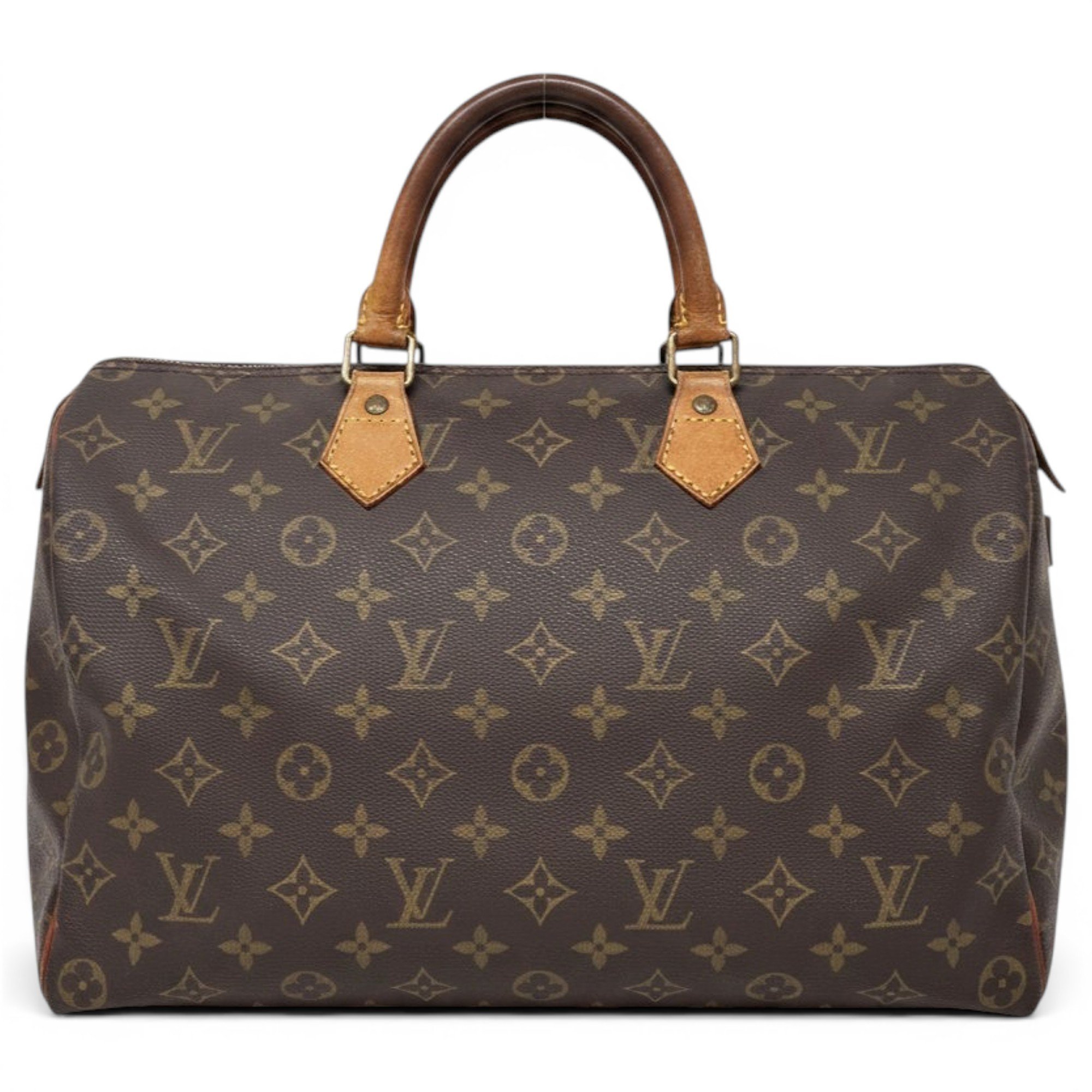 Speedy leather handbag