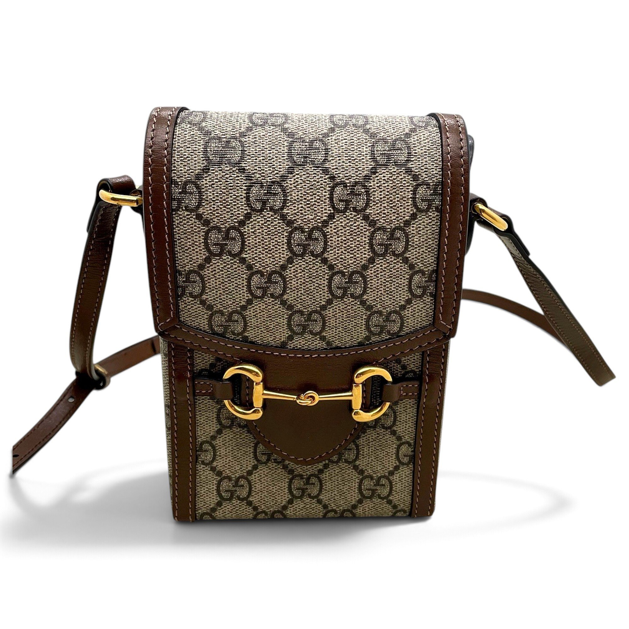 Horsebit 1955 Vertical leather crossbody bag