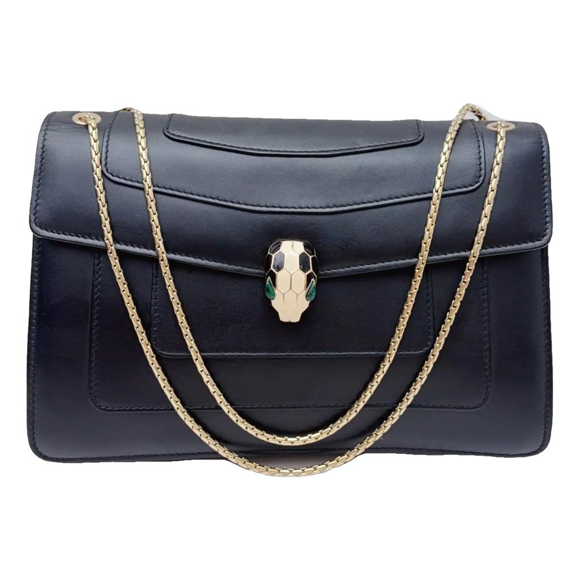 Serpenti leather handbag