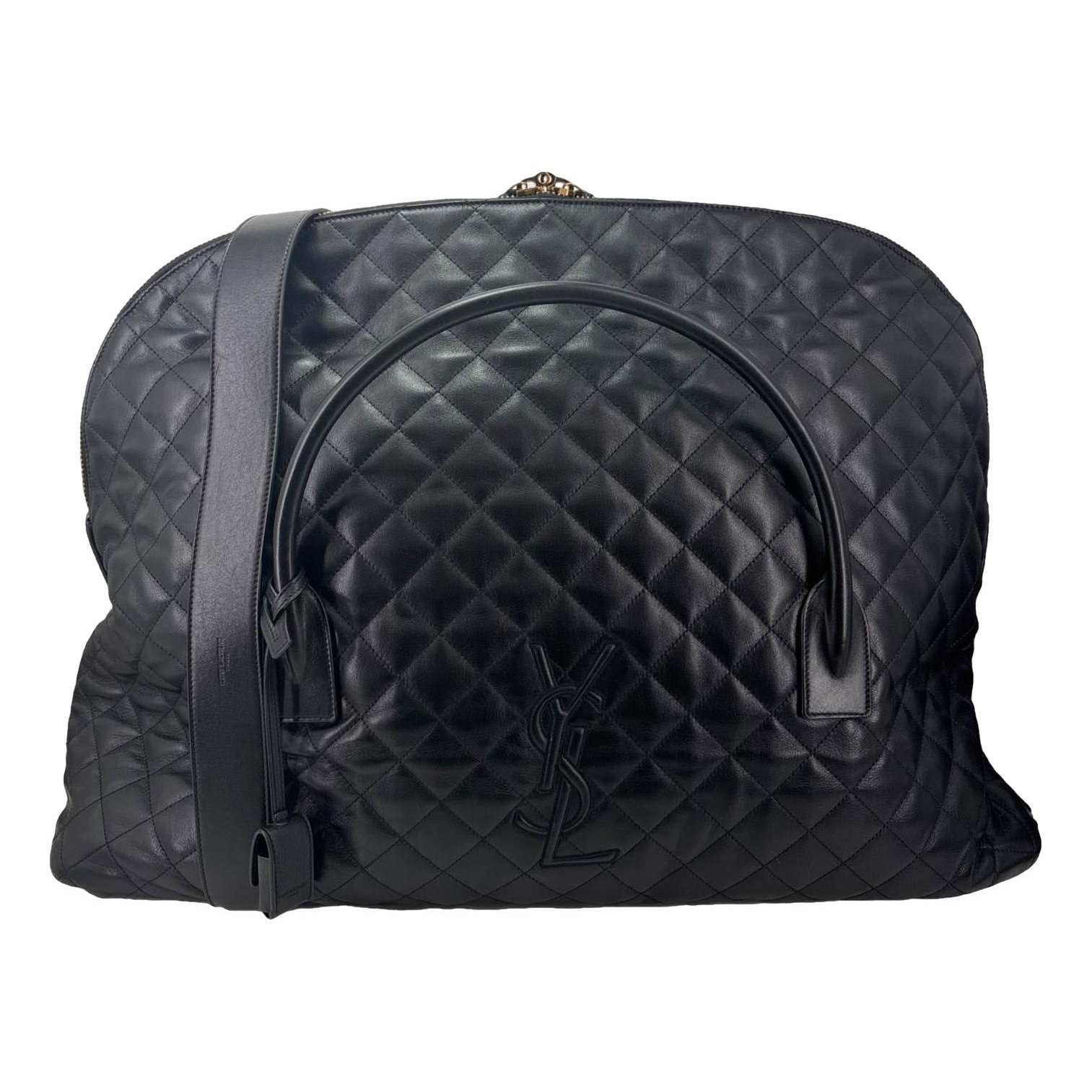 Leather travel bag