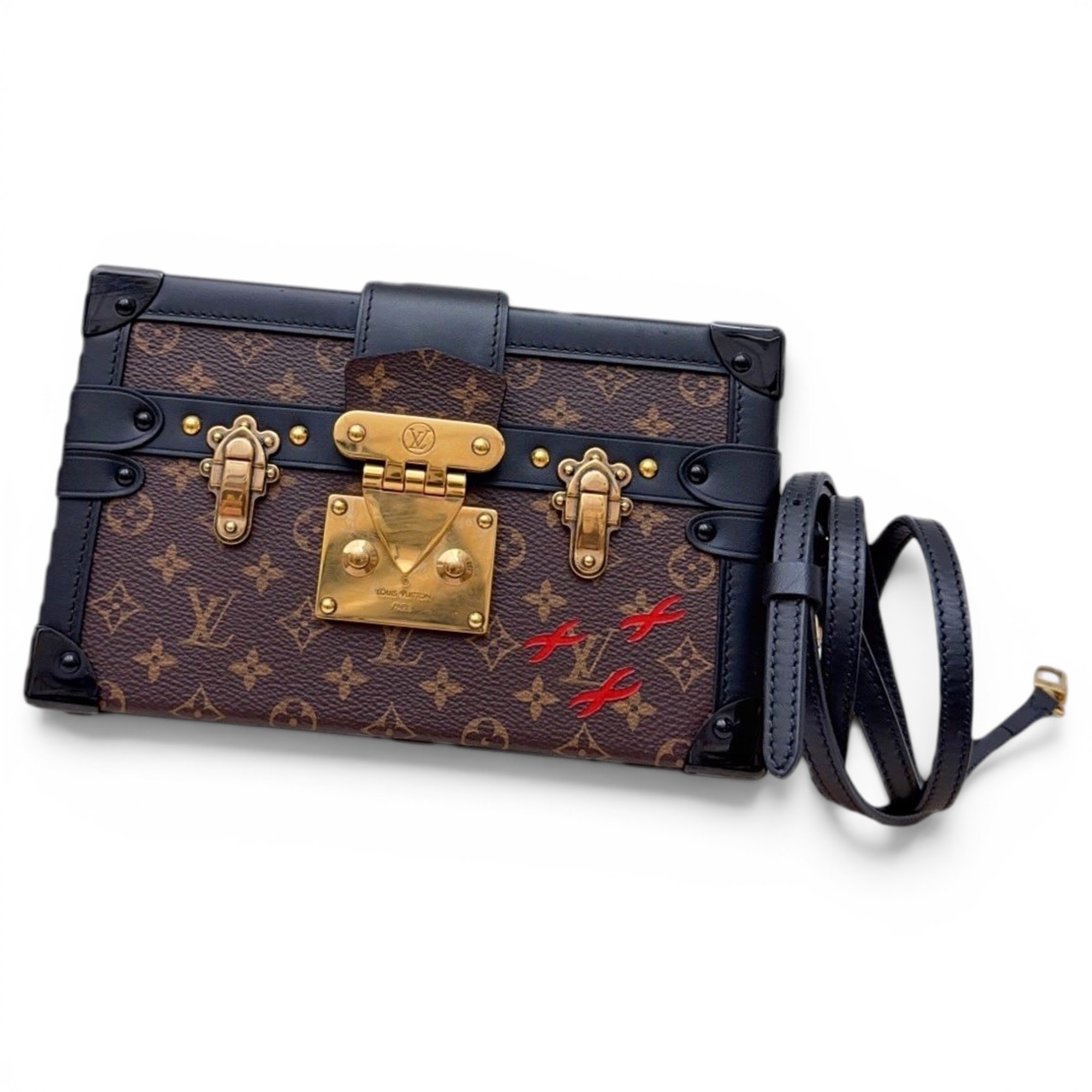 Petite Malle leather handbag