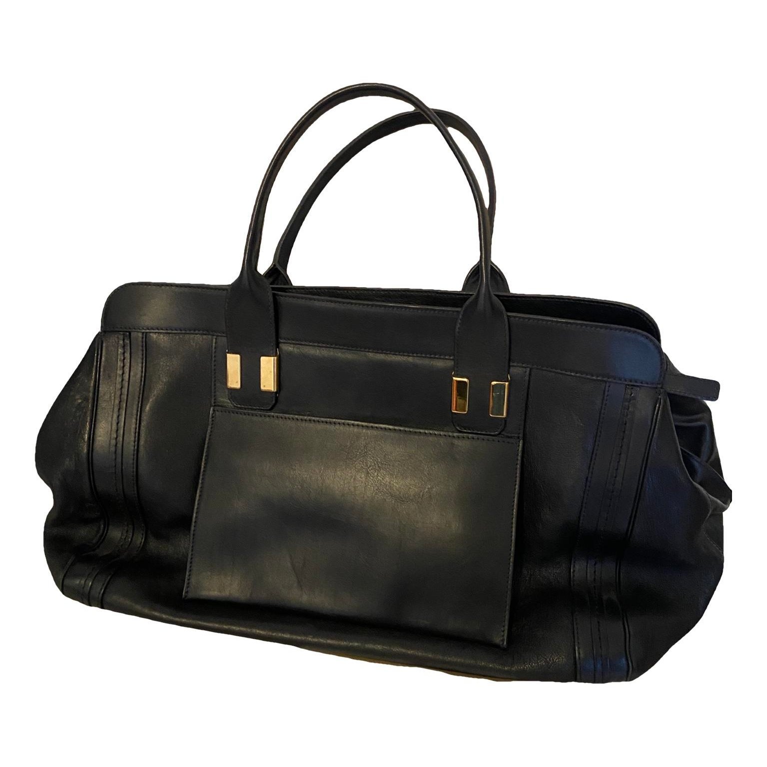 Leather tote