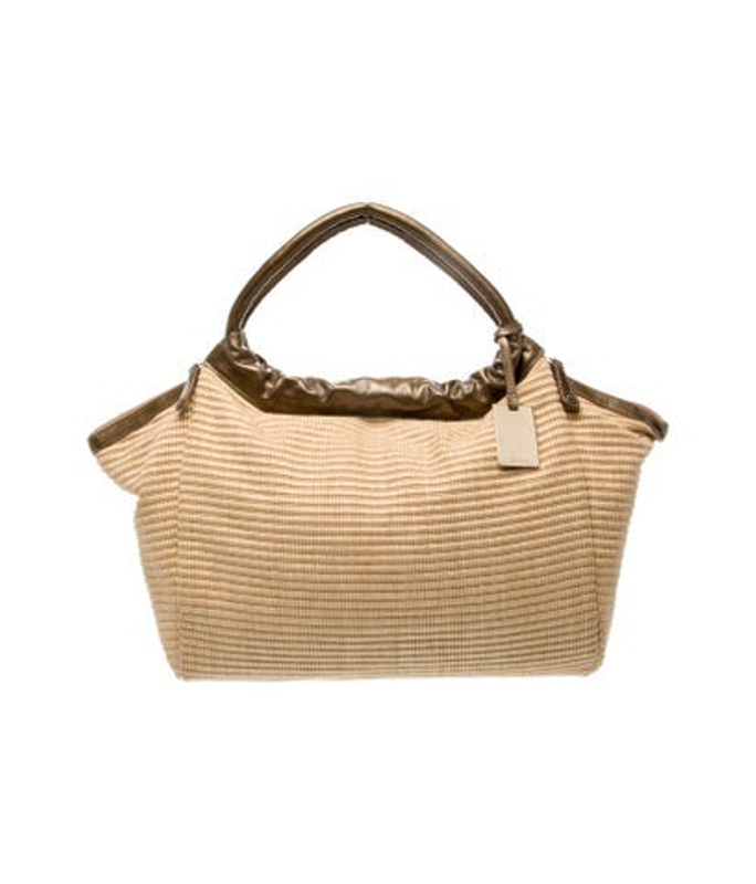 Furla Straw Top Handle Bag