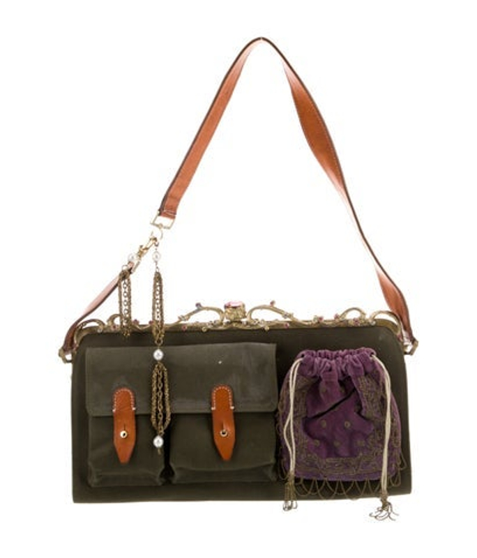 Moschino Canvas Shoulder Bag