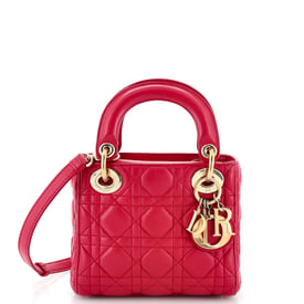 Dior Lady Dior Bag Cannage Quilt Lambskin Mini