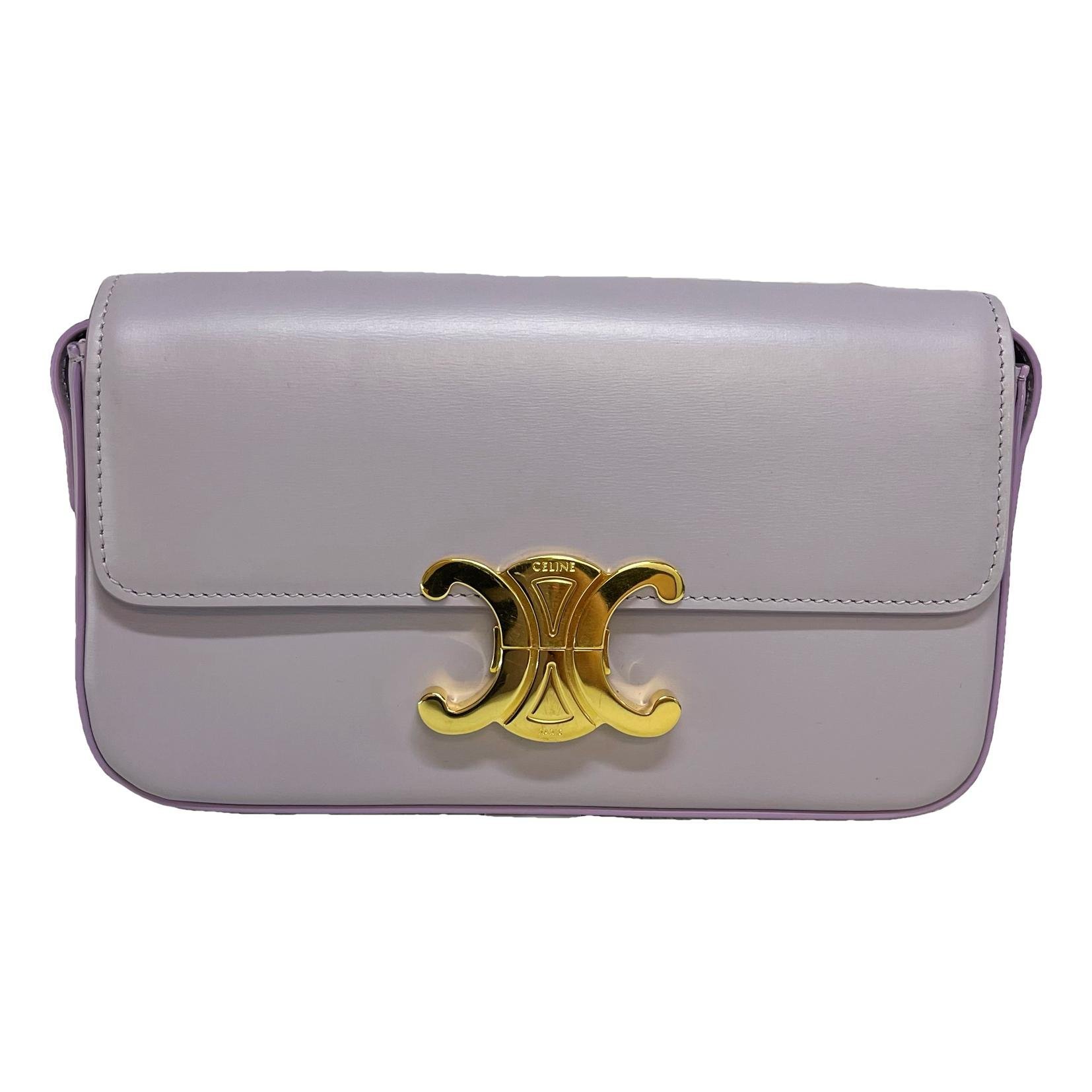 Triomphe Long leather handbag