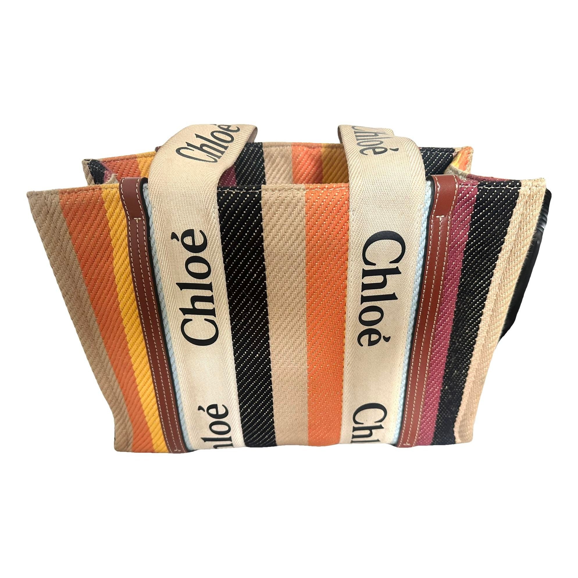 Woody leather tote