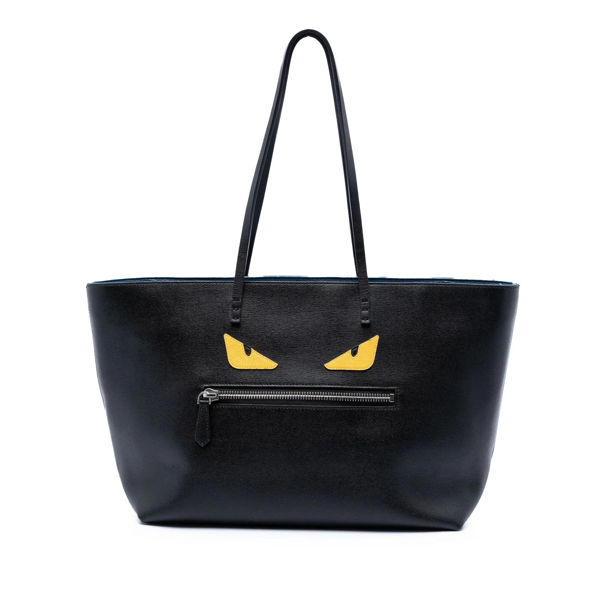 Pocket leather tote