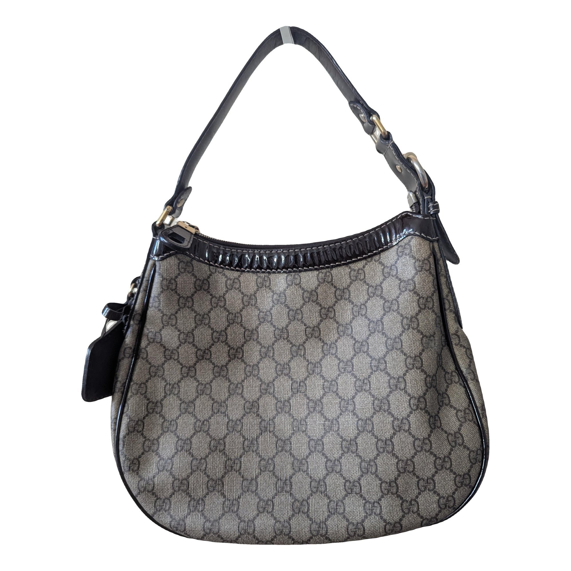 Hobo patent leather handbag