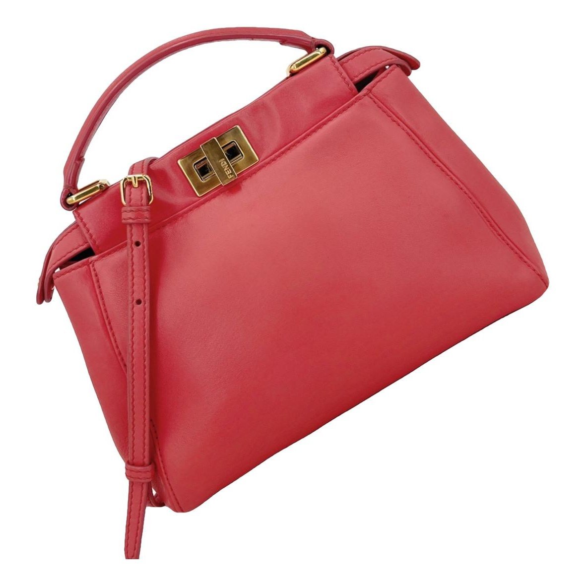 Peekaboo leather handbag