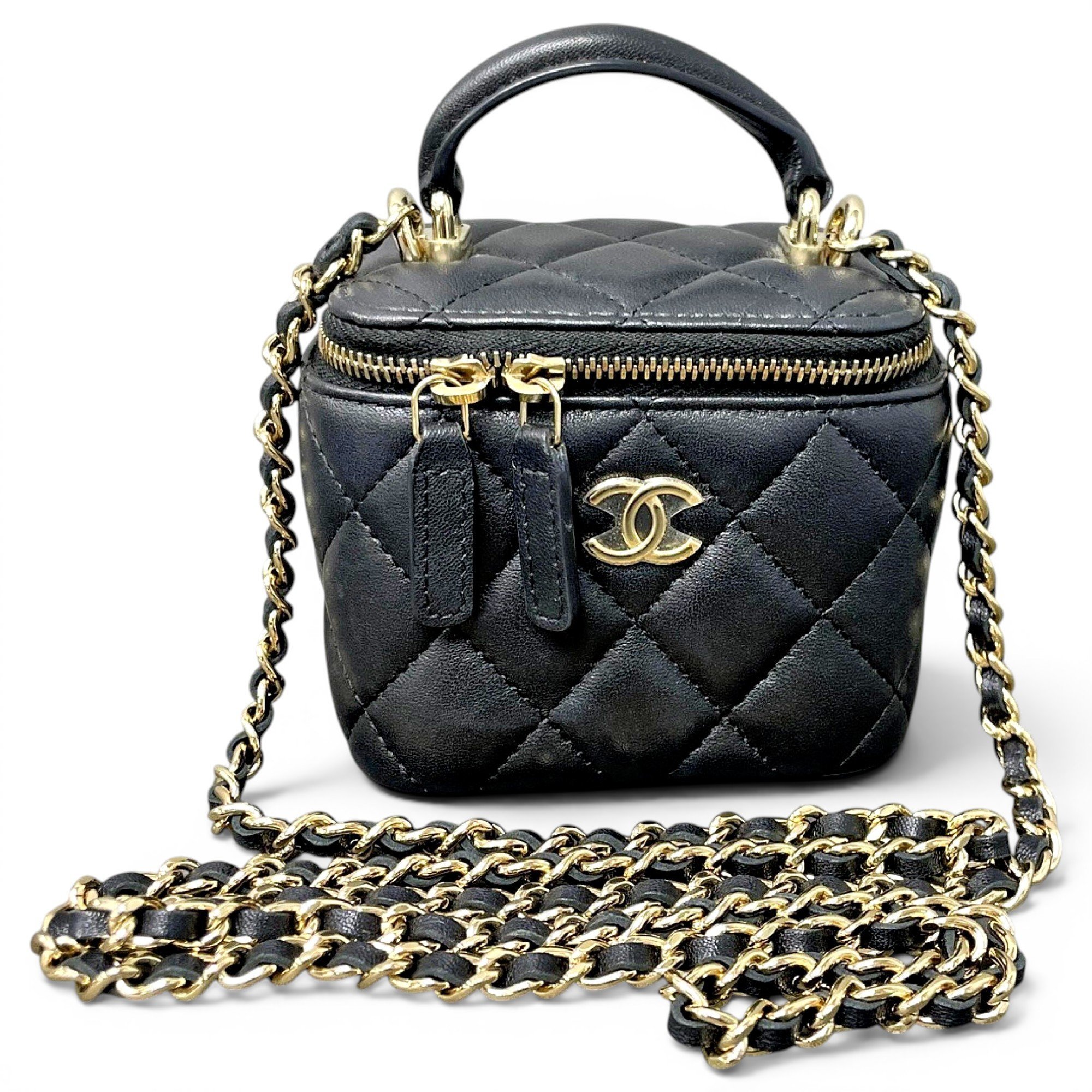 Vanity leather mini bag