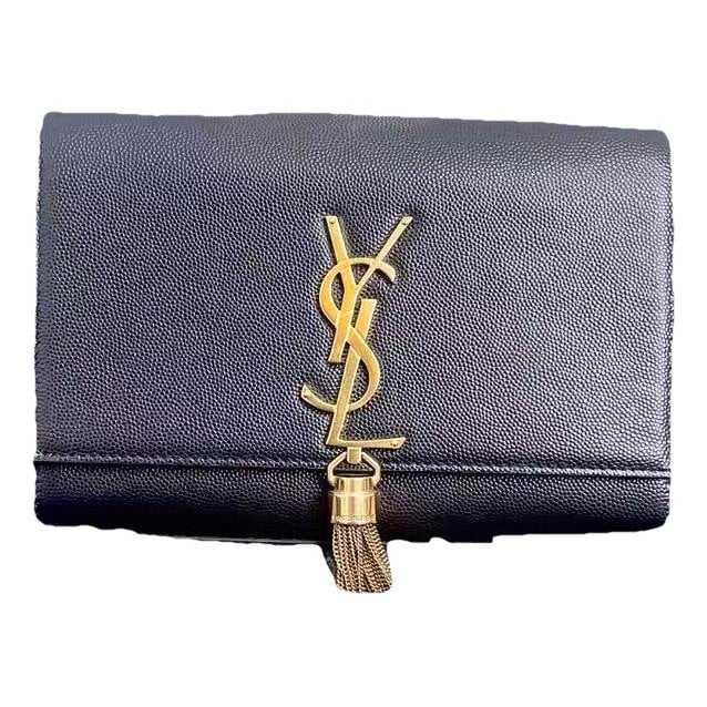 Pompom Kate leather handbag