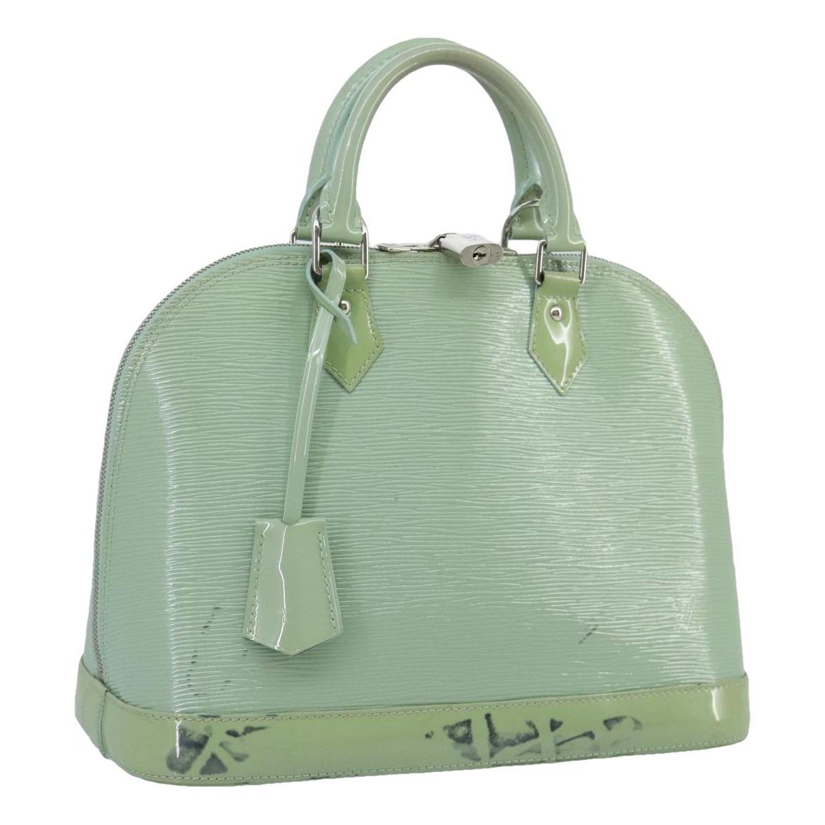 Patent leather handbag