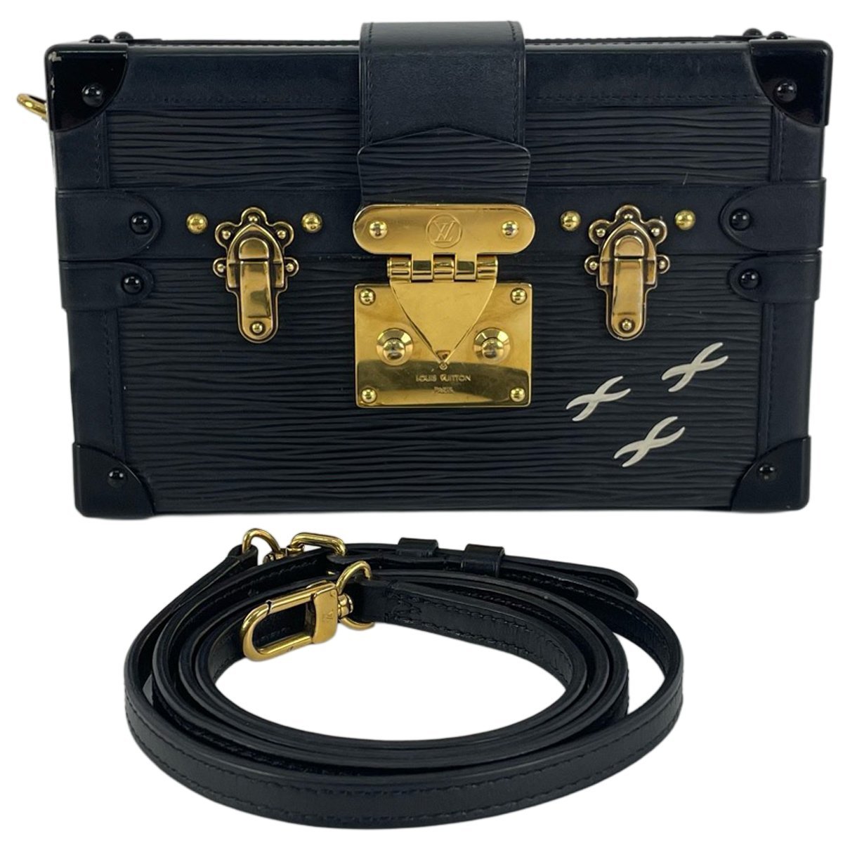 Petite Malle leather handbag