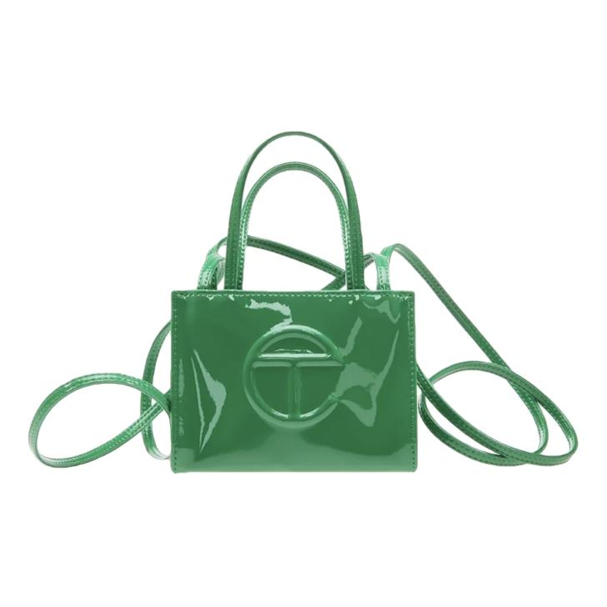 Telfar Small Shopping Bag patent leather tote