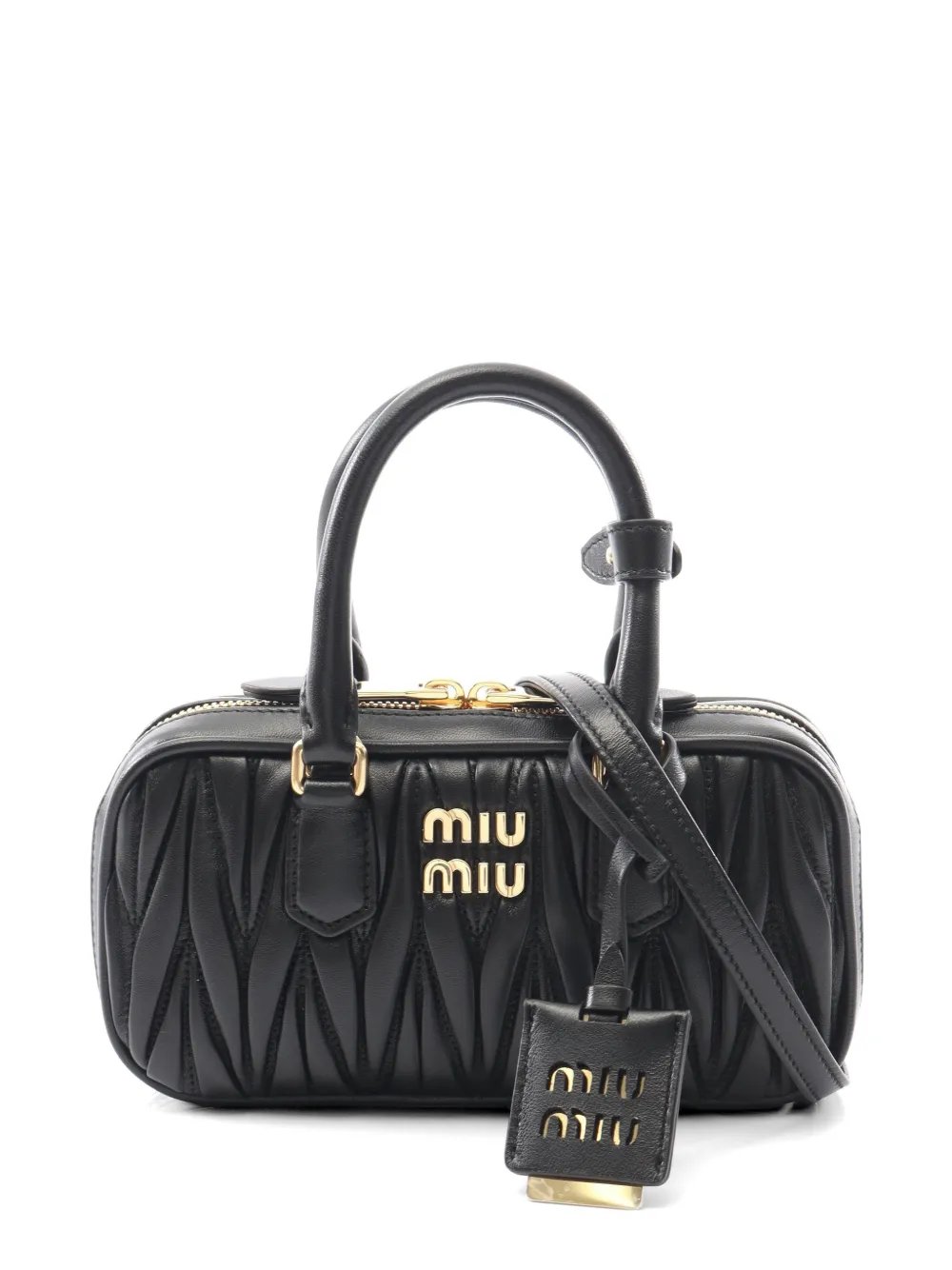 Matelassé leather handbag