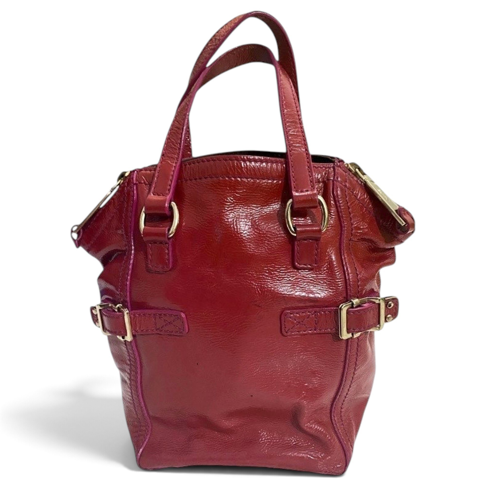 Downtown patent leather handbag