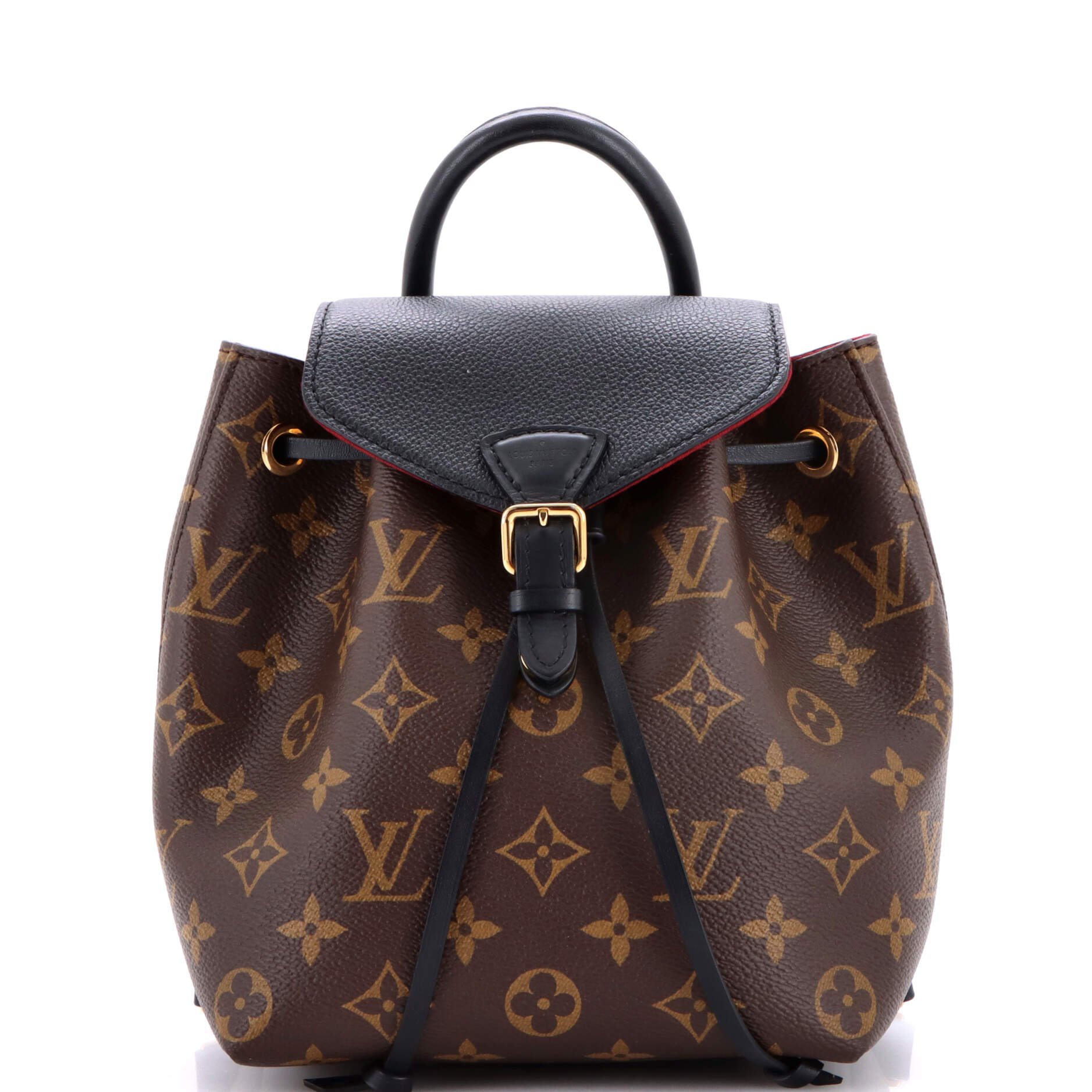 Montsouris NM Backpack Monogram Canvas with Leather BB