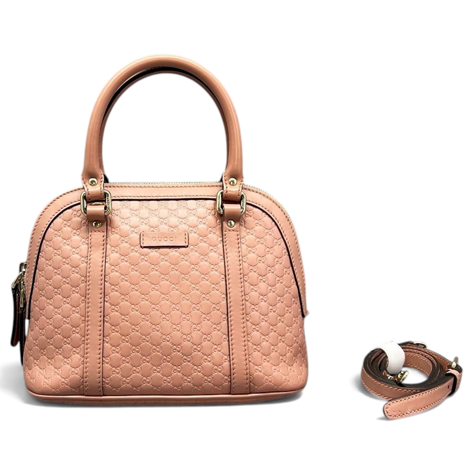 Dôme leather handbag