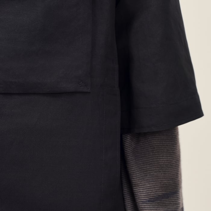 Noir Short-sleeve Overshirt