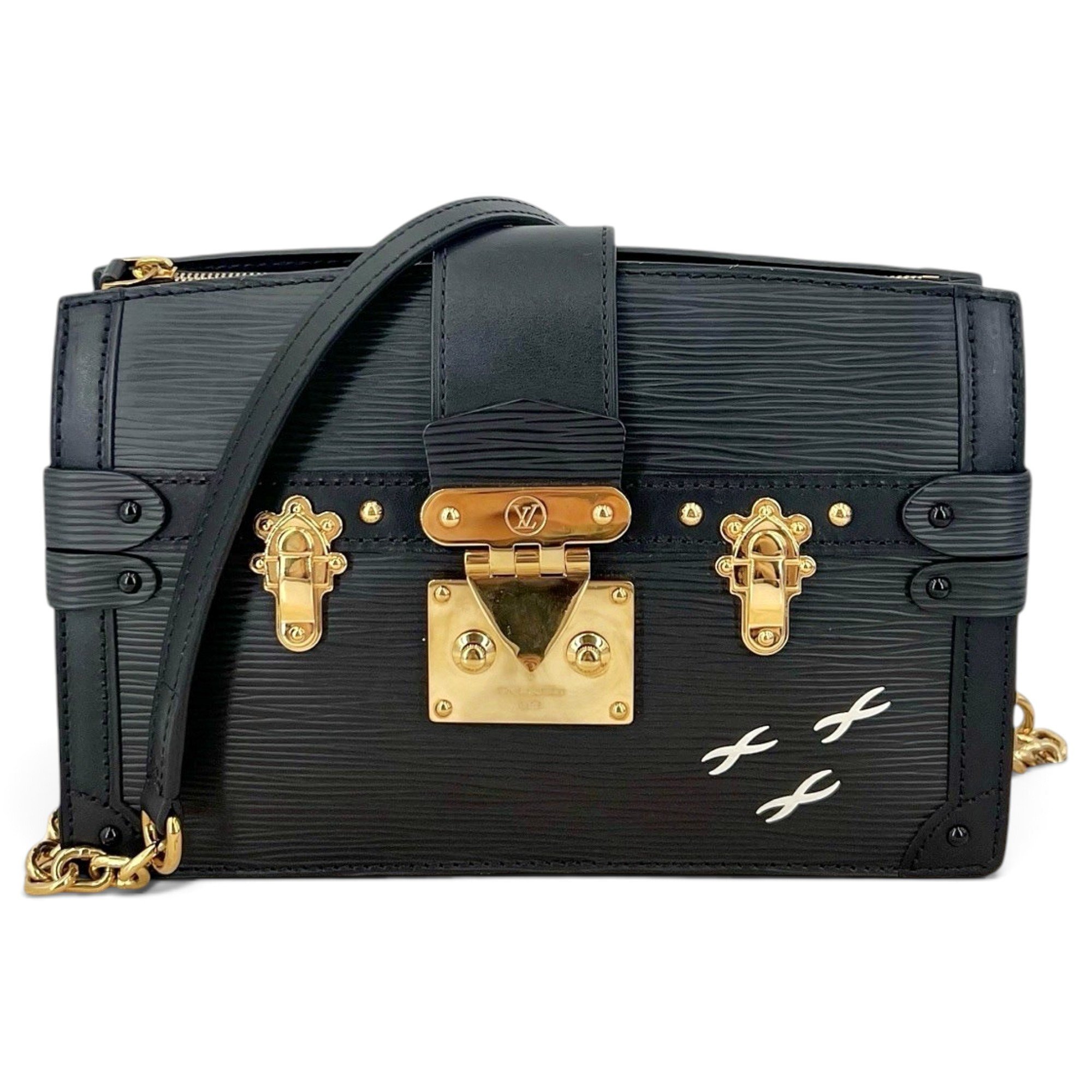 Pochette Trunk leather handbag