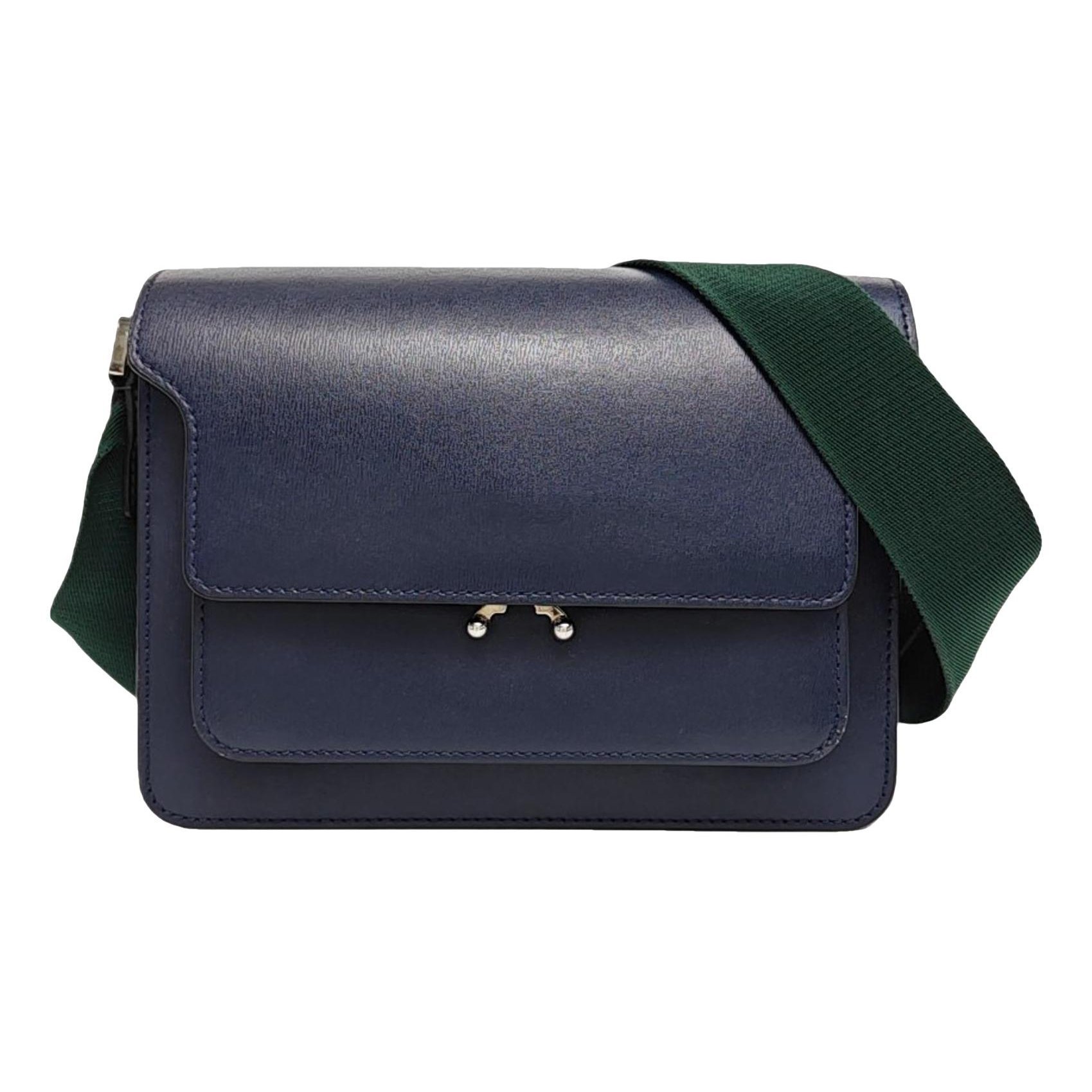 Marni Trunk leather crossbody bag