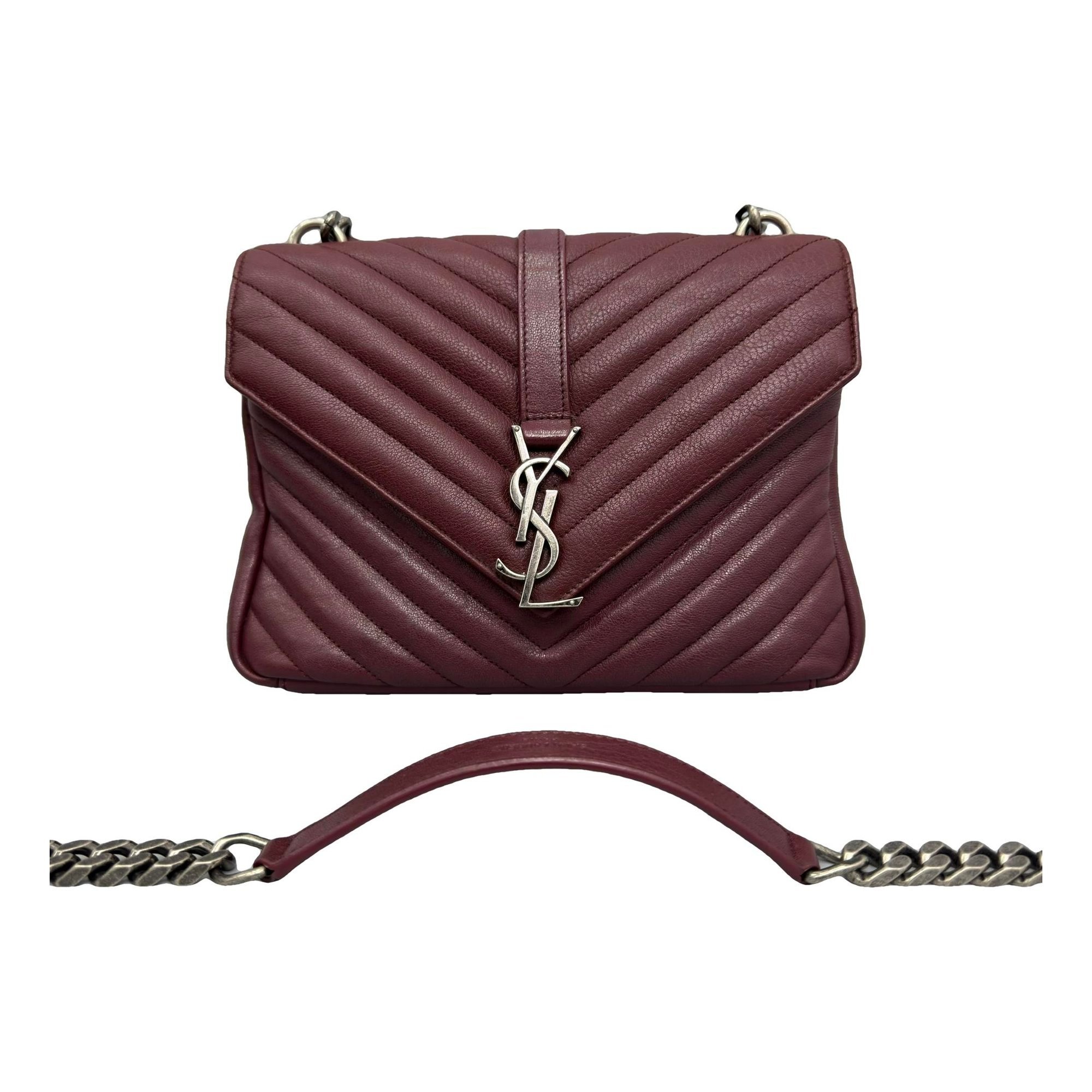 Collége monogramme leather handbag