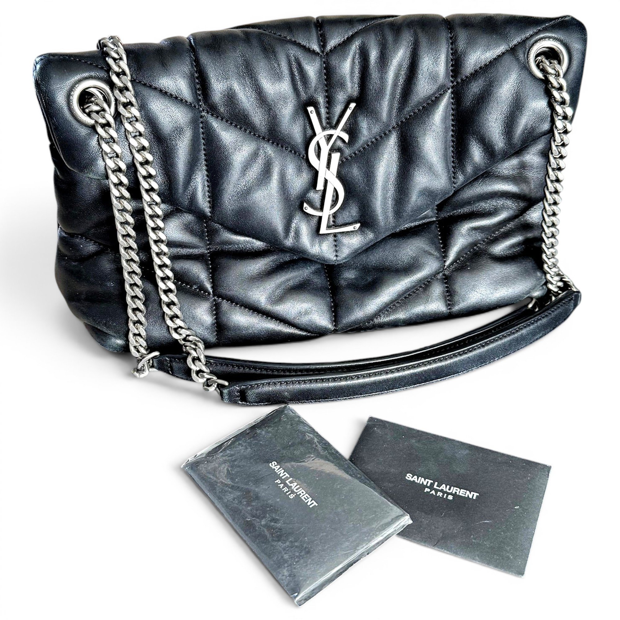 Loulou Puffer leather crossbody bag