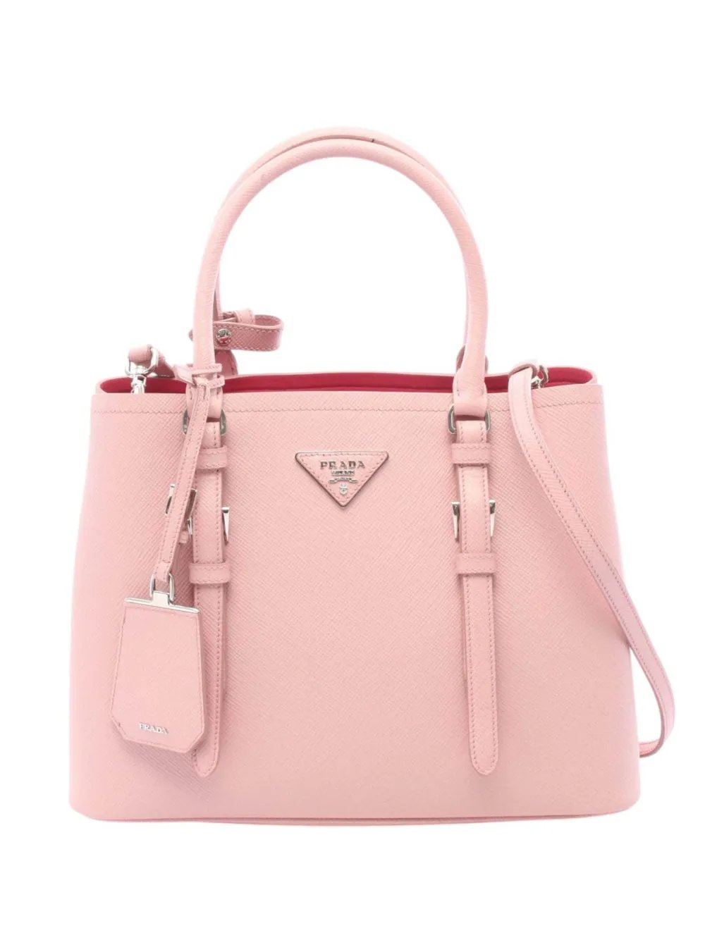 2010-2026 Small Saffiano Cuir Double Handle satchel