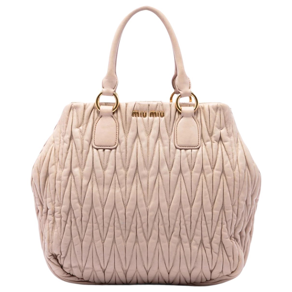 Miu Miu Matelassé leather tote