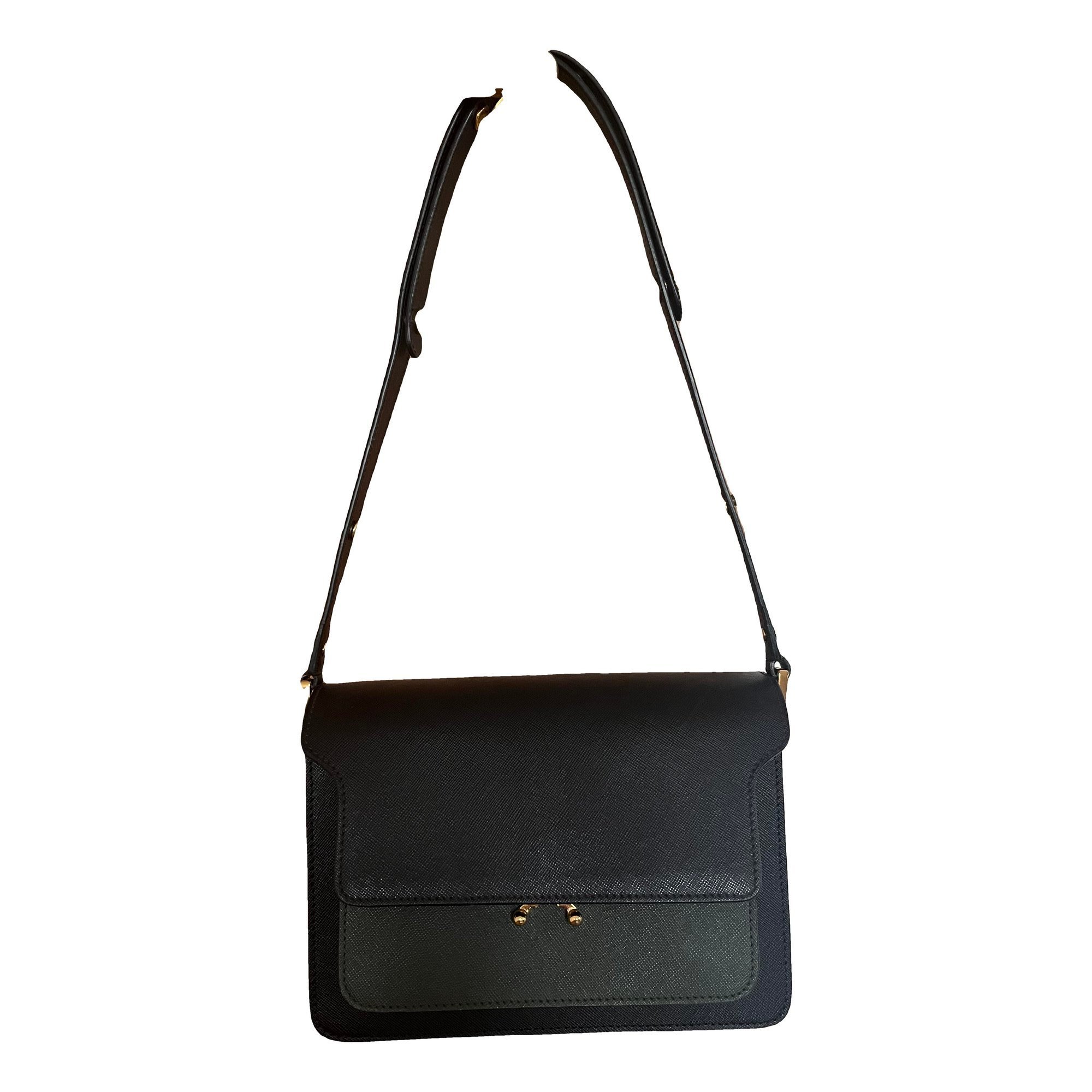 Trunk leather handbag
